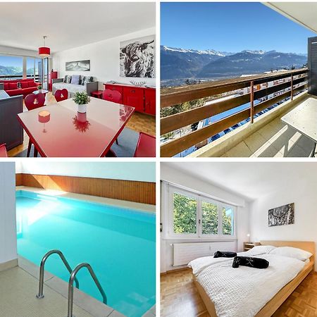 Апартаменти Pied-A-Terre In Crans-Montana, Pool And View - Swiss Alps Екстер'єр фото